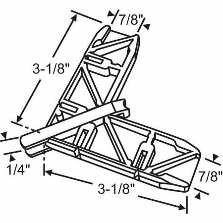 STRYBUC Miter Corner White 16-361PW